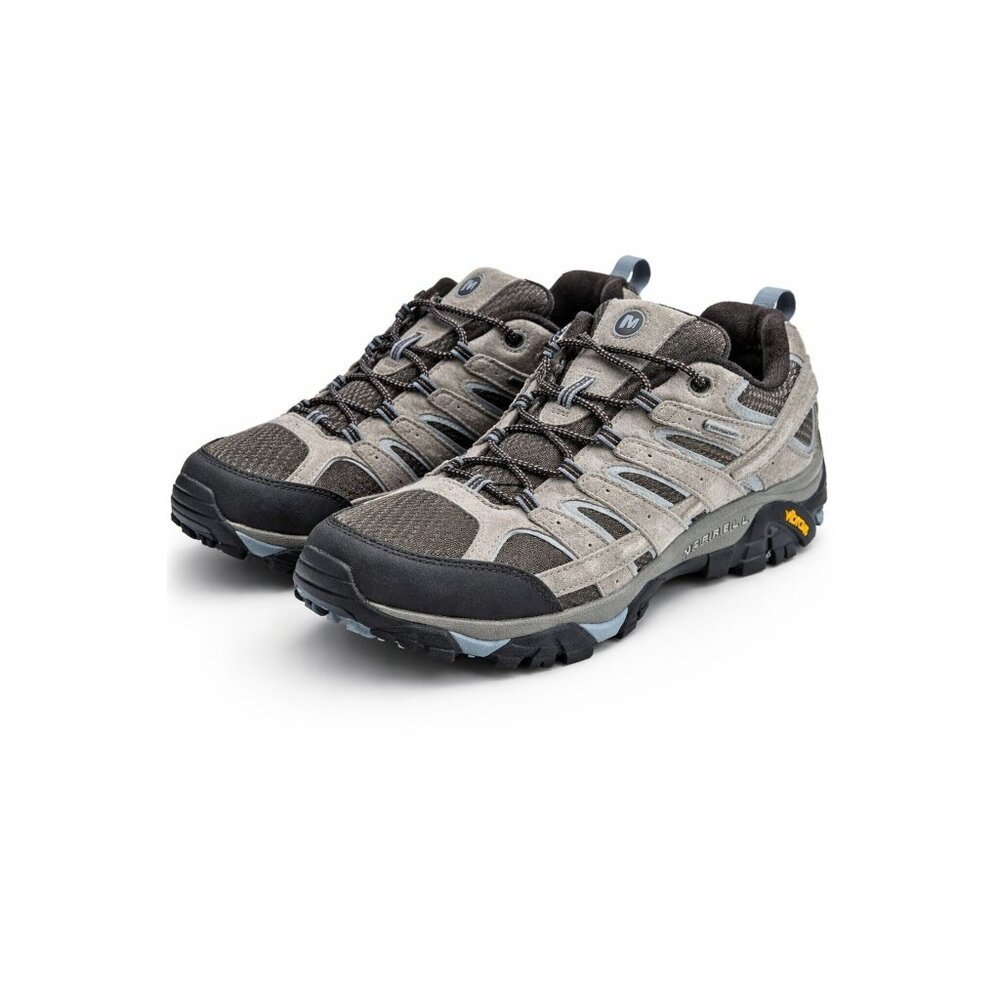 Merrell Women’s Hiking Trail Shoes Vibram Sole Gray Taupe Lightly Worn Size 10 - Picture 2 of 10